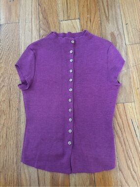 Free People Button Front Knit Top